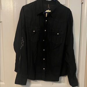 Stetson Black Western Snap Front Shirt